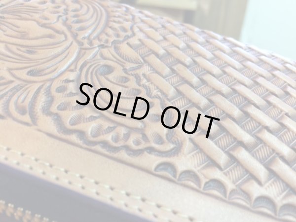 画像3: 【栃木レザー製】ラウンドジップウォレット『カービング』 (3)