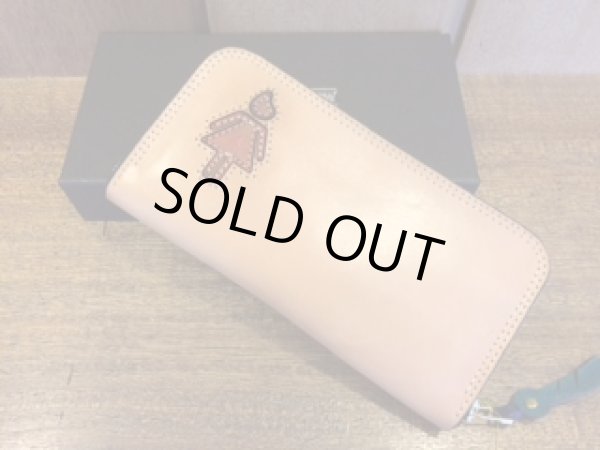 画像2: 【栃木レザー製】ラウンドジップウォレット『トイレットさん』 (2)