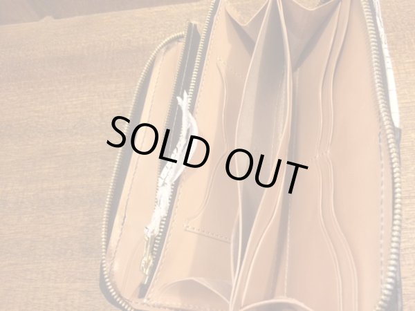 画像5: 【栃木レザー製】ラウンドジップウォレット『ナイルクロコクレイジーカラー』 (5)