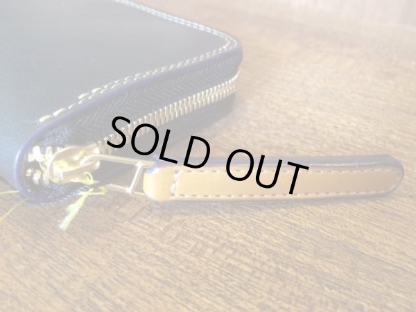 画像3: 【栃木レザー製】ラウンドジップウォレット『黒い三連星』 (3)