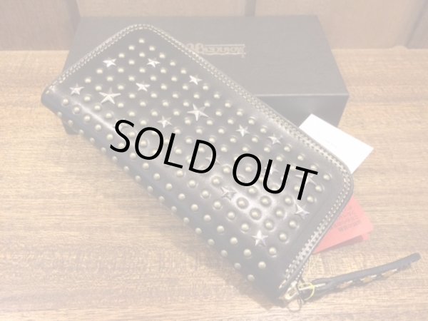 画像1: 【栃木レザー製】ラウンドジップウォレット『スタッズ２』 (1)