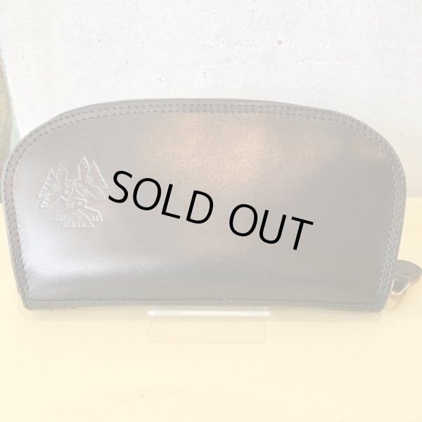 画像2: 【栃木レザー製】NEWラウンドジップウォレット『クロコダイル』 (2)