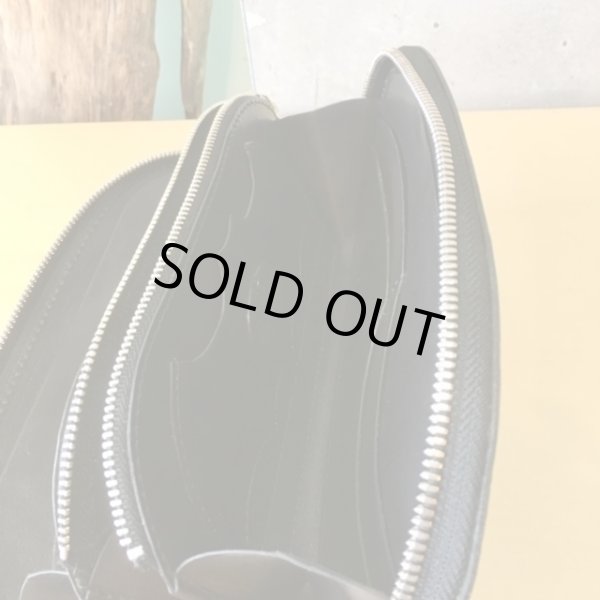 画像4: 【栃木レザー製】NEWラウンドジップウォレット『クロコダイル』 (4)