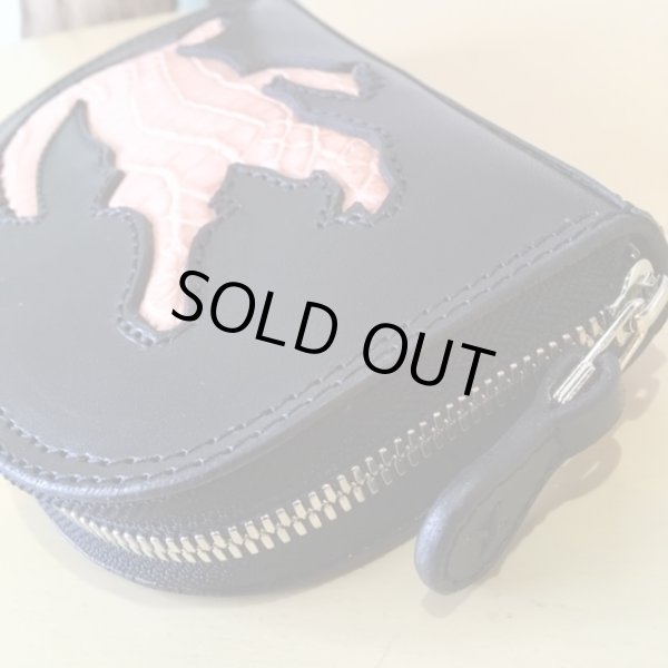 画像5: 【栃木レザー製】NEWラウンドジップウォレット『クロコダイル』 (5)