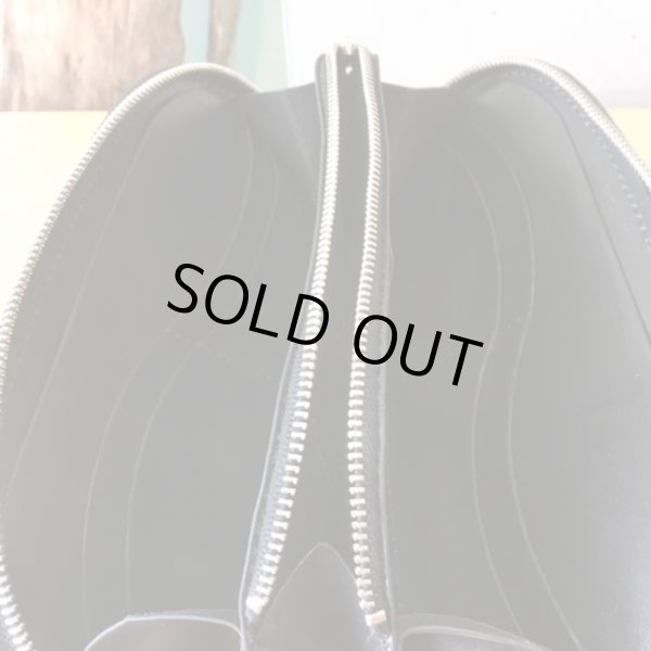 画像3: 【栃木レザー製】NEWラウンドジップウォレット『クロコダイル』 (3)