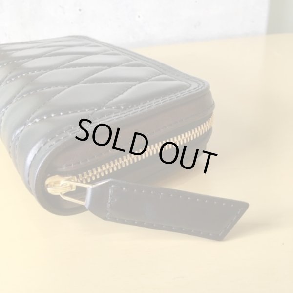 画像3: 【30％OFF】【レーデルオガワ製コードバン使用】ラウンドジップウォレット『ビッグキルティング』 (3)