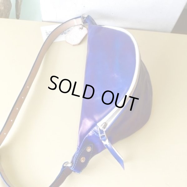 画像2: 【栃木レザー製】ウエスト兼ボディーバッグ『TW-WABY(BU)』 (2)