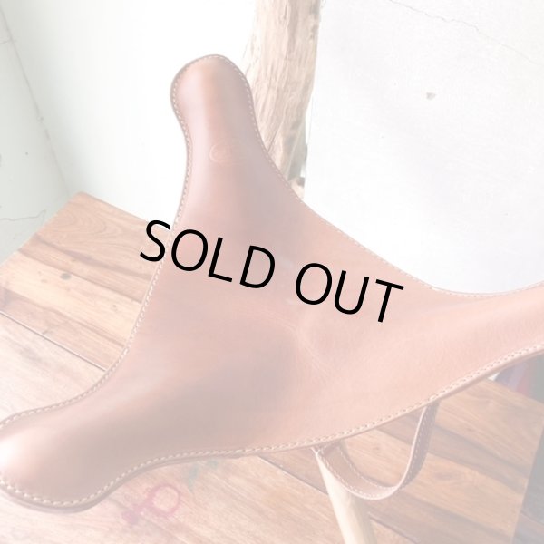 画像2: 【最高級イタリアンレザー使用】ハンティングチェアー『TW-HANT(MABR)』 (2)