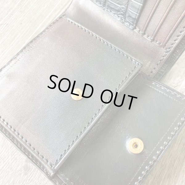 画像5: 【ナイルクロコ使用！】ハーフウォレット『TW-half-Co(BK)』 (5)