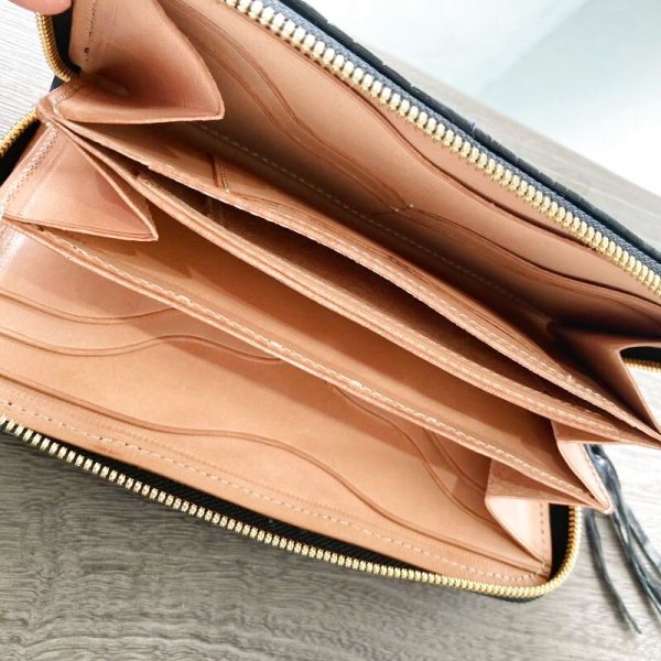 画像7: 【栃木レザー製】ラウンドジップウォレット『ナイルクロコ×ポロサス』 (7)