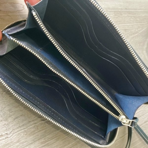 画像5: 【新喜皮革製オイルコードバン使用!】ラウンドジップウォレット『TW-cord-RO(BK)』 (5)