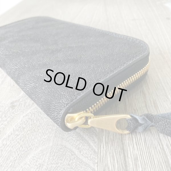 画像3: 【エレファントレザー使用！】ラウンドジップウォレット『TW-ele-RO(BK)』 (3)