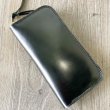 画像1: 【新喜皮革製オイルコードバン使用!】ラウンドジップウォレット『TW-cord-RO(BK)』 (1)