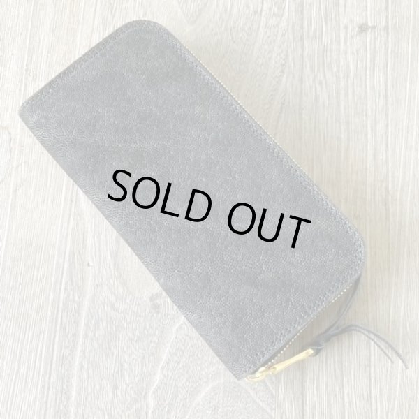 画像2: 【エレファントレザー使用！】ラウンドジップウォレット『TW-ele-RO(BK)』 (2)