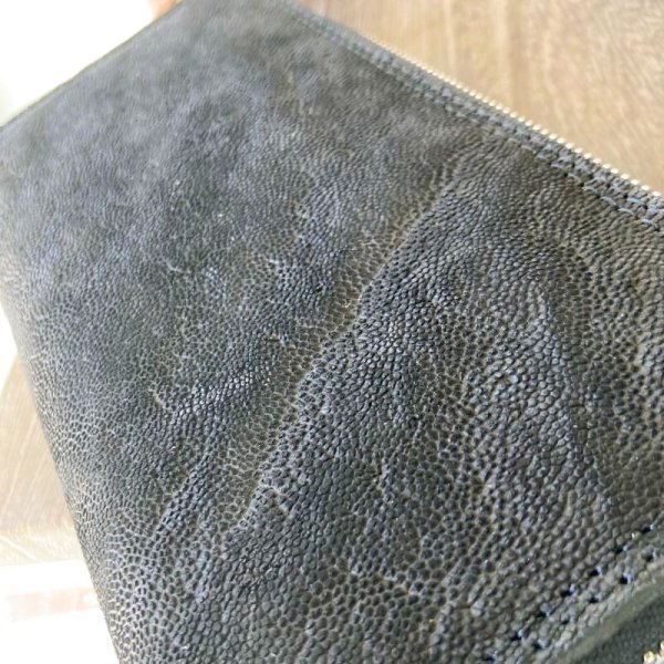 画像6: 【エレファントレザー使用!】ラウンドジップウォレット『TW-ele-RO(BK)』 (6)