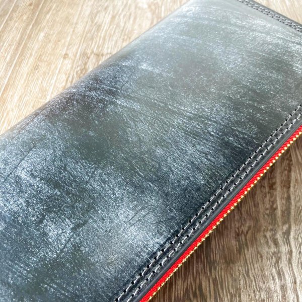 画像6: 【ブライドルレザー使用!】ラウンドジップウォレット『TW-TohmasR-RO』 (6)